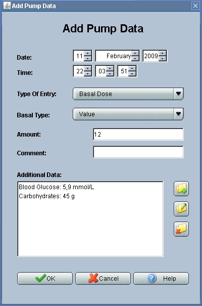 Manual Adding of Pump data