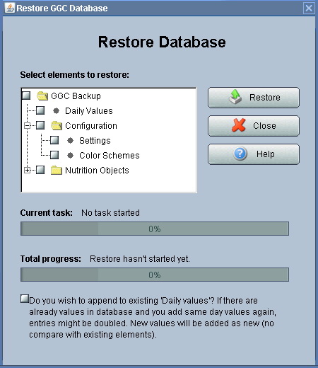 Restore Database 2